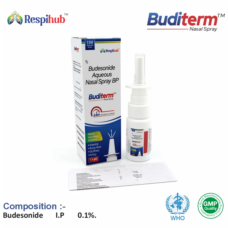 Budesonide 0.1% nasal spray PCD pharma franchise